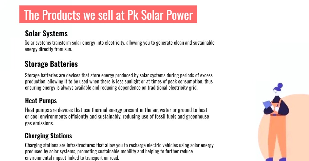 The Products we sell at Pk Solar Power