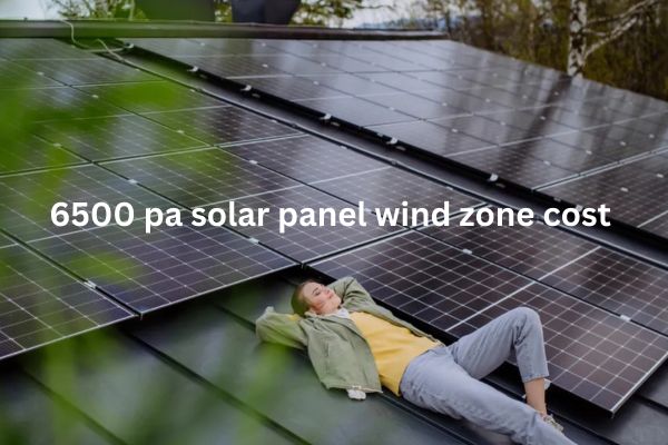 6500 pa solar panel wind zone cost in 2025