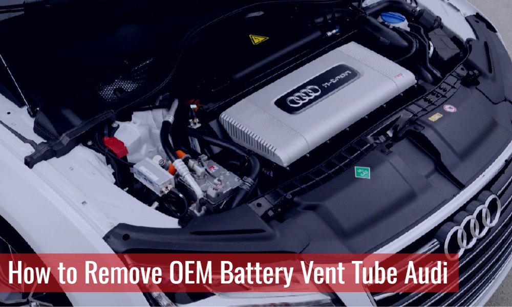 How to Remove OEM Battery Vent Tube Audi