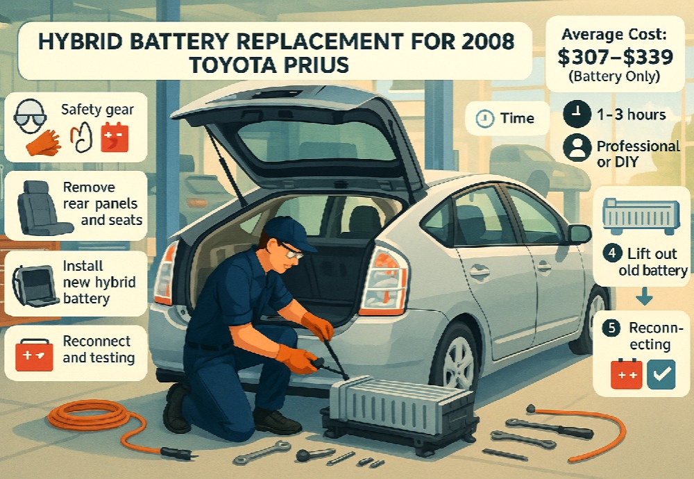 2008 Toyota Prius Hybrid Battery Replacement