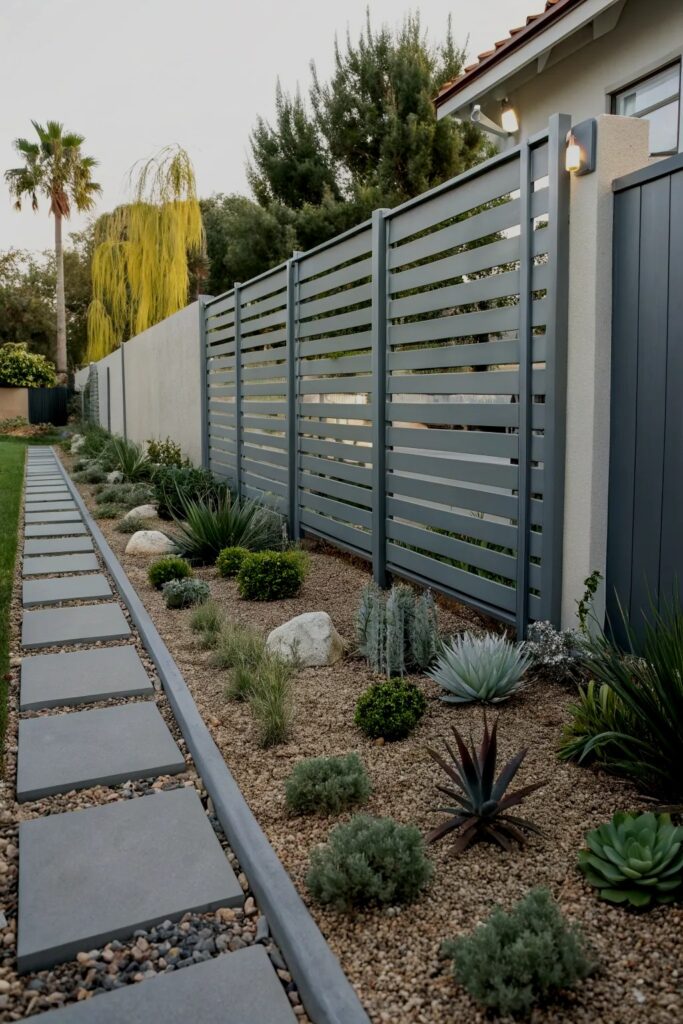 Περίφραξη αλουμινίου μοντερνα περιφραξη σπιτιου​