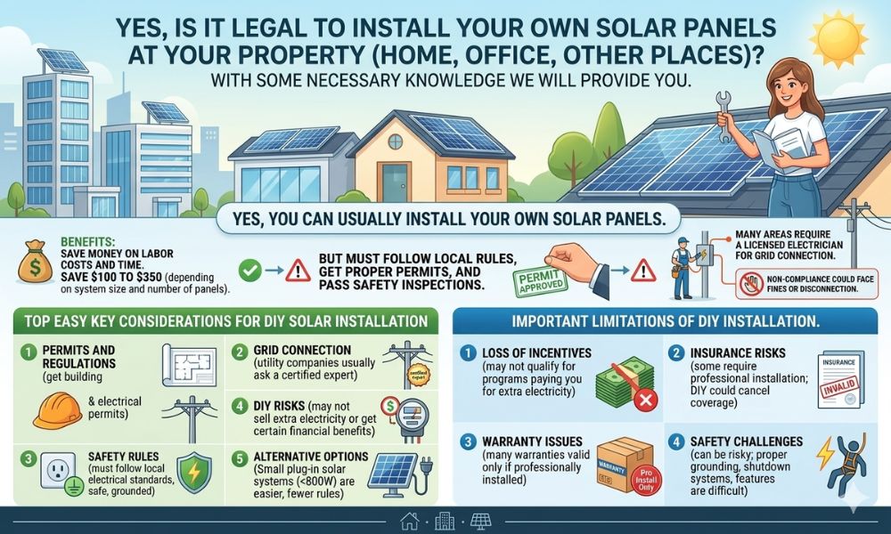 Is It Legal to Install Your Own Solar Panels?
