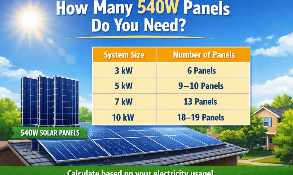 How Many 540W Panels Do You Need?
