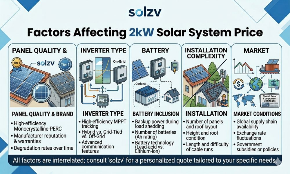 Factors Affecting the Price Of 2kw Solar System in Pakistan in 2026