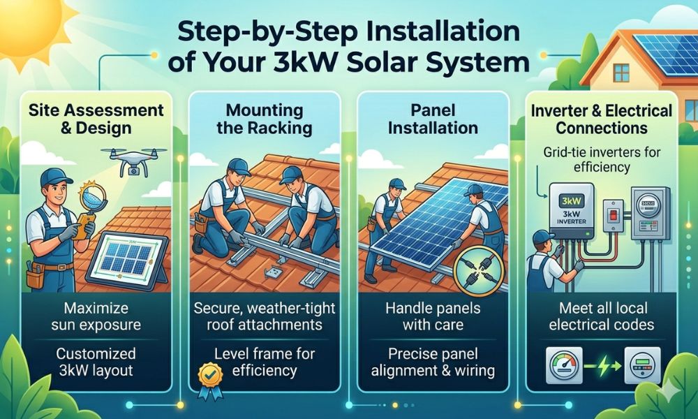 Installation Process of a 3kW Solar System