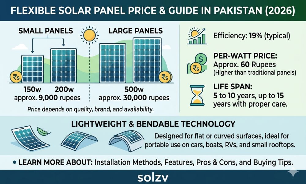 Flexible Solar Panel Price in Pakistan