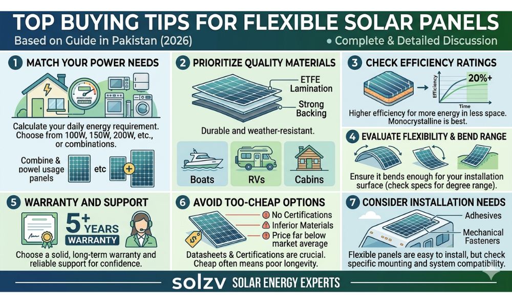 Top Buying Tips for Flexible Solar Panels