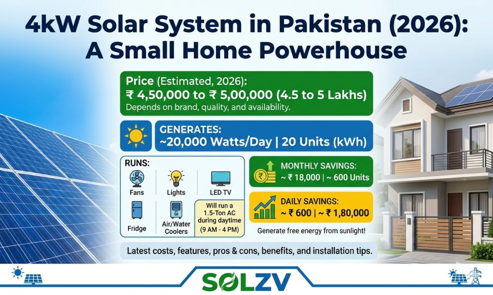 4kw Solar System Price in Pakistan