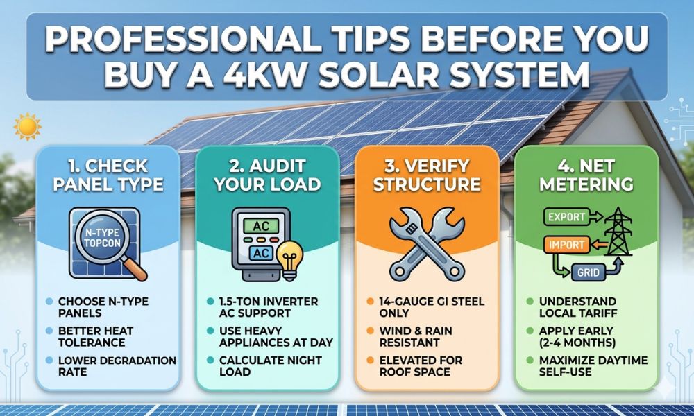 Professional Tips Before You Buy 4kw Solar System