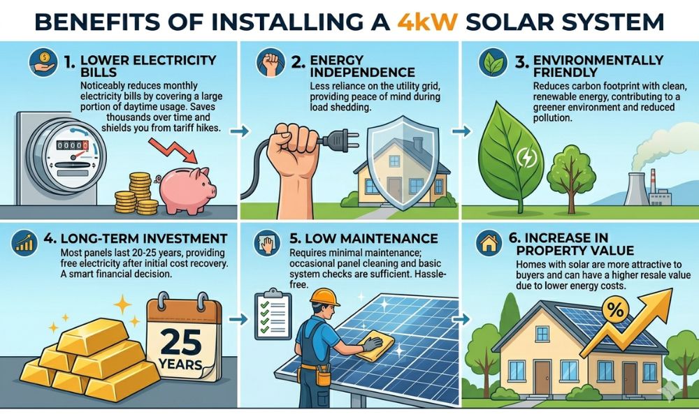 Top Benefits of Installing a 4kW Solar System