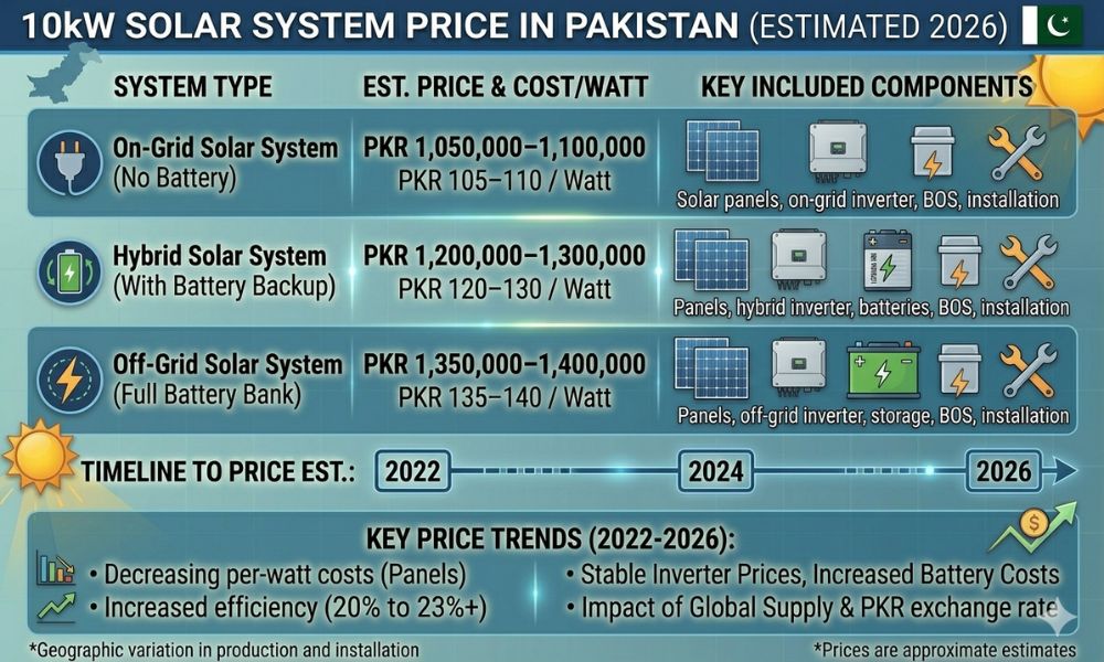 10kW Solar System Price in Pakistan