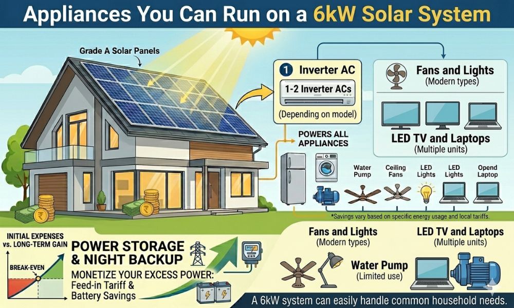 Appliances You Can Run on a 6kW System