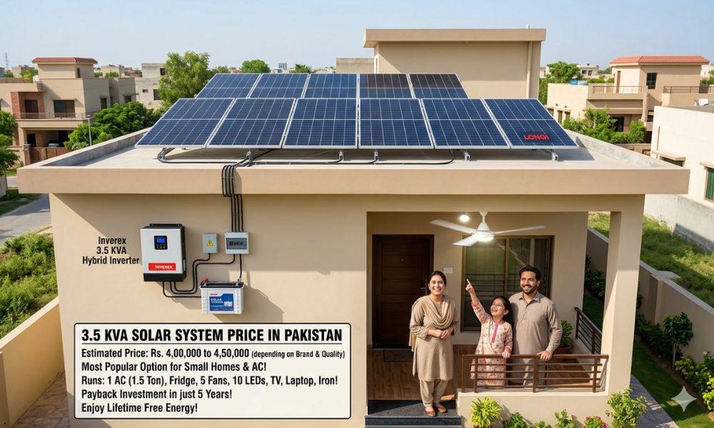 3.5 KVA Solar System Price in Pakistan
